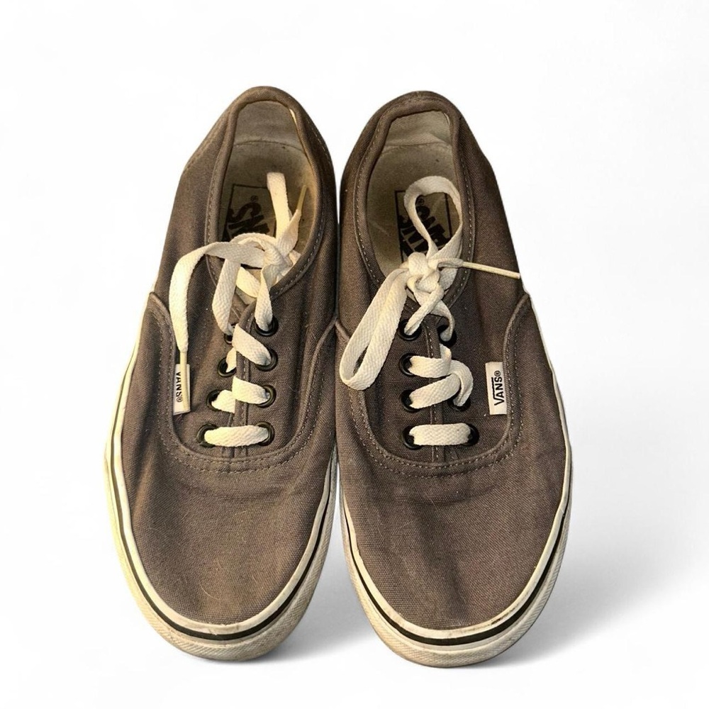 Vans Men's Size 5 Womens 6.5 Gray Low-Top Sneakers Lace Up Canvas Skate Shoes